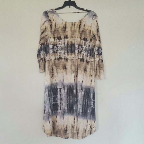 Tie dye jersey dress