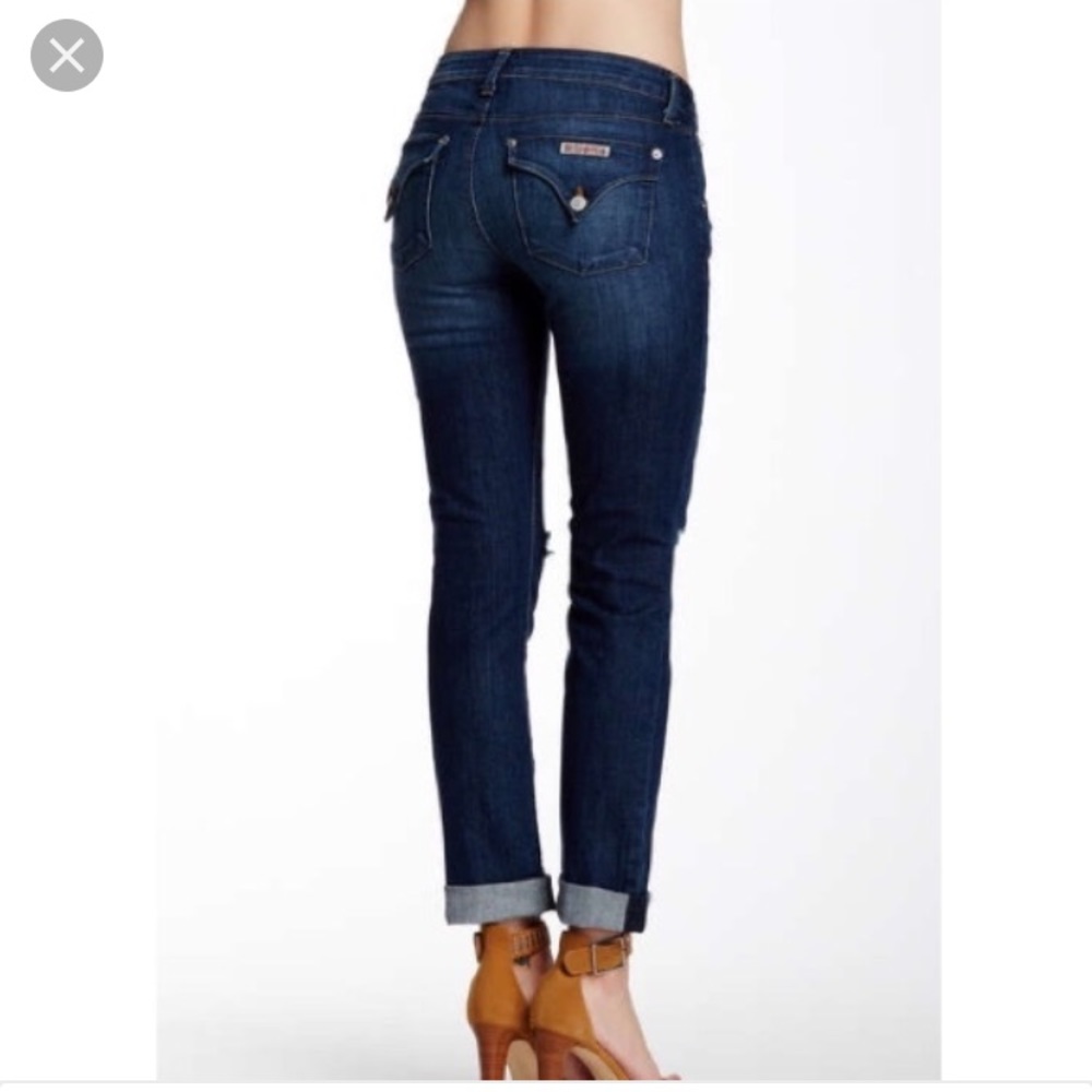 Hudson straight cuff jeans