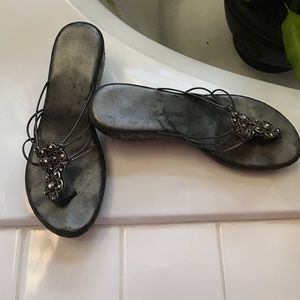 "Crown" Pewter Wedge Sandal by Matisse