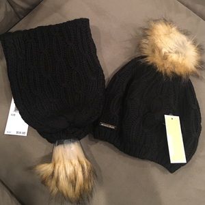 Michael Kors beanie and neck wrap NWT