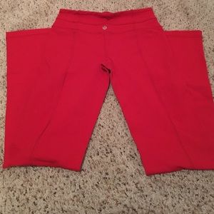 Red Lululemon Yoga Pants