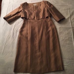 Talbots silk sheath dress with bolero jacket.