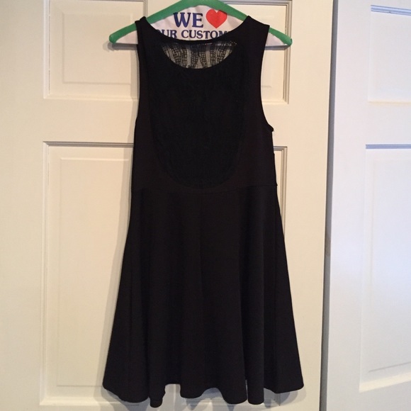 Black mini dress LF