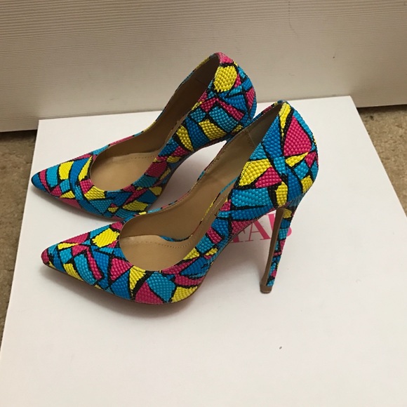 Shoes | Colorful Designer Heels Pumps | Poshmark