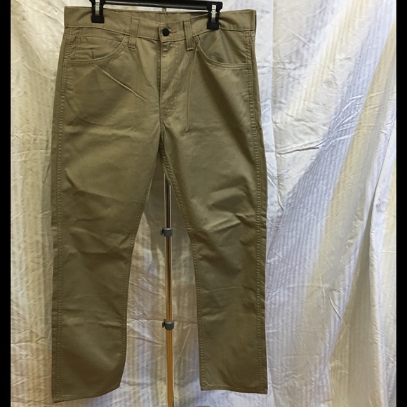 Men's Levi's 513 slim straight jeans W34 L32 tan