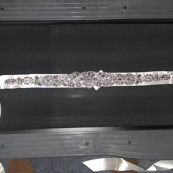 Bridal sash from David\'s Bridal