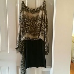 Jessica Simpson snakeprint dress