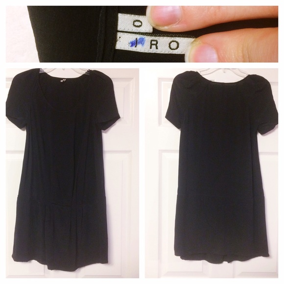 IRO Silk Drop Waist Cap Sleeve Dress - Picture 2 of 5