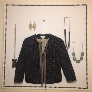 Ann Taylor Loft petite tweed jacket