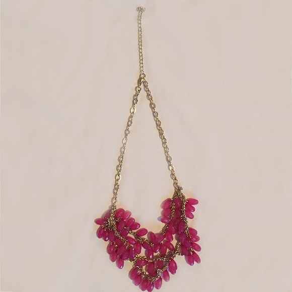 Pink  necklace.