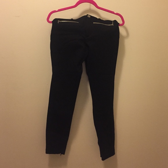 Zara ponte black cropped leggings
