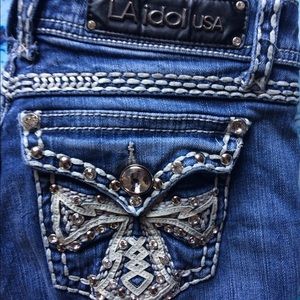 LA Idol Flap Pocket Gems Studs 29 Jrs 5 Jeans