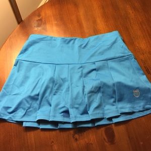 K-SWISS TENNIS  SKIRT SKORT SIZE XS BLUE PLEATED
