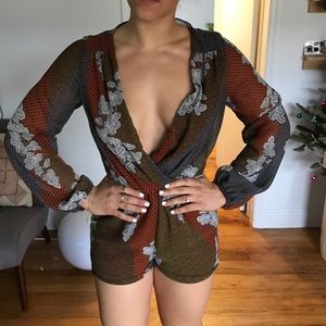Vintage pattern romper