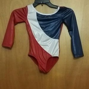 Girls long sleeve gymnastics leotard