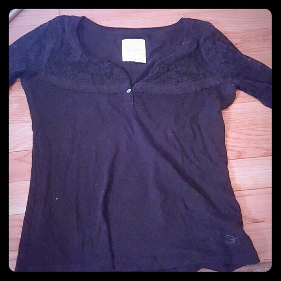 Lace long sleeved top