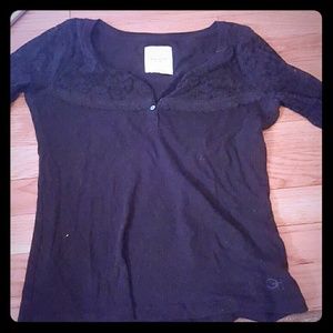 Lace long sleeved top