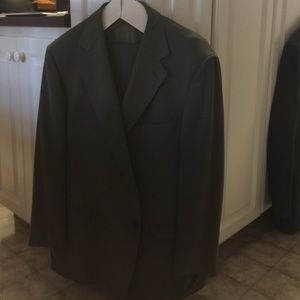 Men's olive green suit