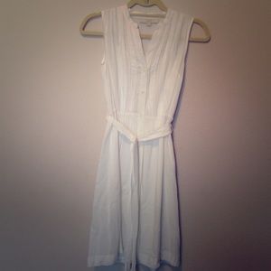 White cotton sun dress