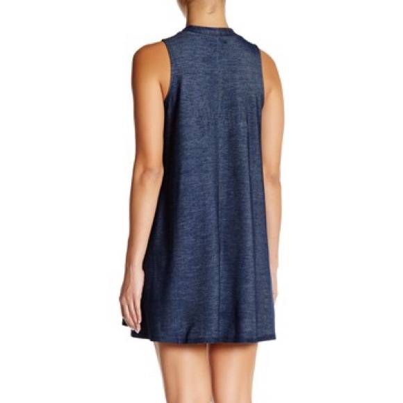 Want & Need- Woman’s Knit Denim Trap Dress - Picture 2 of 2