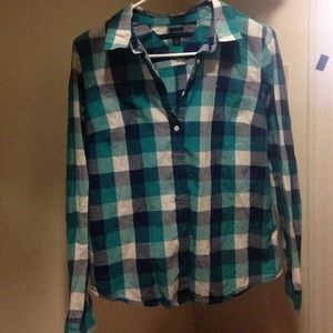 Plaid green shirt