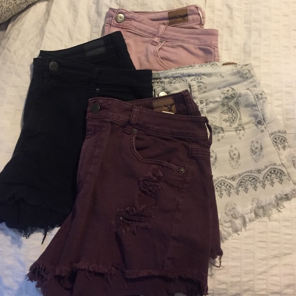 LOT of 4 American Eagle jean shorts