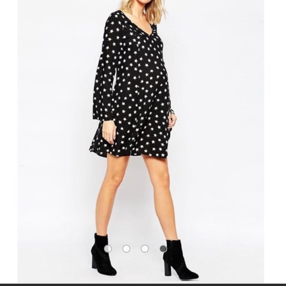 ASOS Star Print Maternity Dress