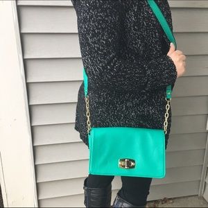 Merona Teal Crossbody Purse