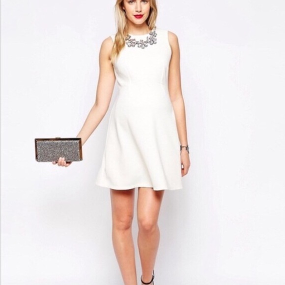ASOS Maternity necklace embellished dress