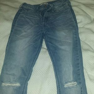 Super high waisted Hollister jeggings