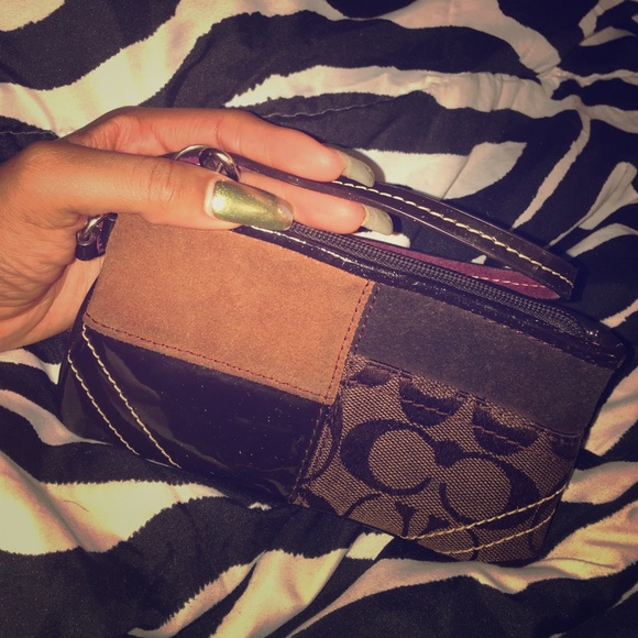 Multi patch COACH Wristlet