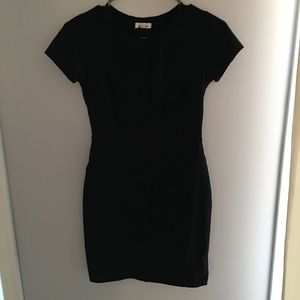 Silence + noise black bodycon t shirt dress