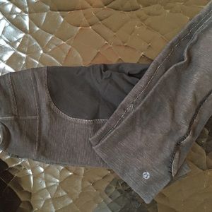 Grey and Black Lululemon Yoga Pants