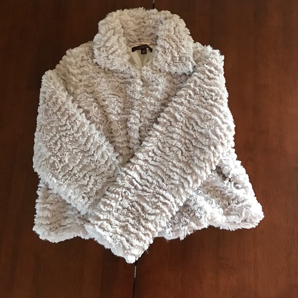 Cream Faux Fur Coat