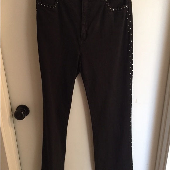 Rhinestones down legs & around front pockets