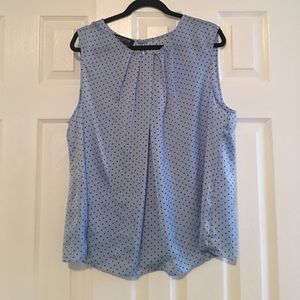 Blue Polka Dot Blouse