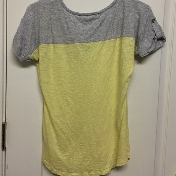Express Tops - Express v neck yellow and gray Express Tops - Express v neck yellow and gray