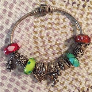 Pandora Charms and Bracelet
