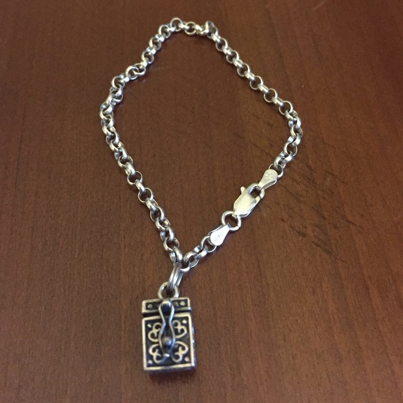 Sterling silver, prayer box bracelet!