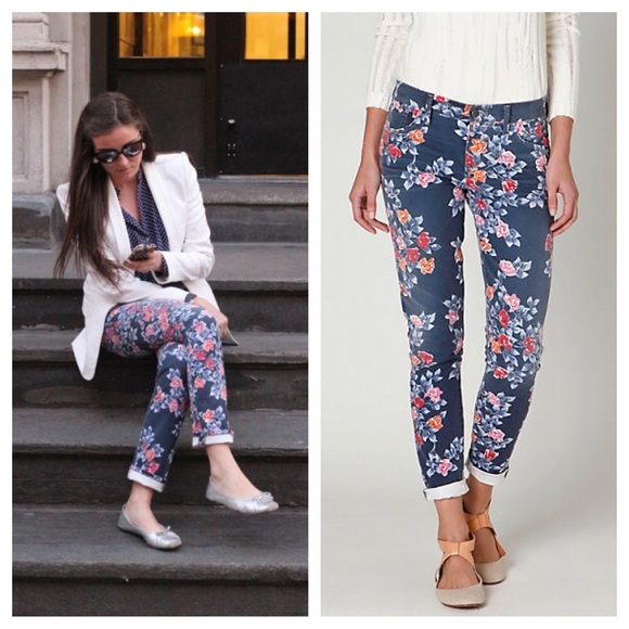 citizens of humanity floral jeans
