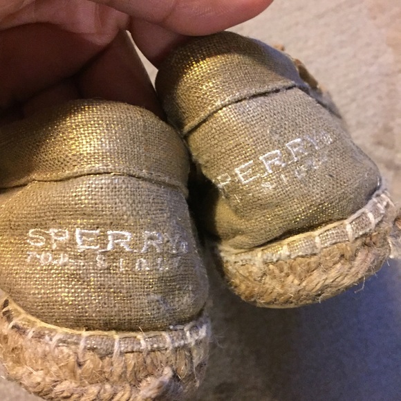 Sperry Shoes - SPERRY GOLD CANVAS ESPADRILLES Sperry Shoes - SPERRY GOLD CANVAS ESPADRILLES