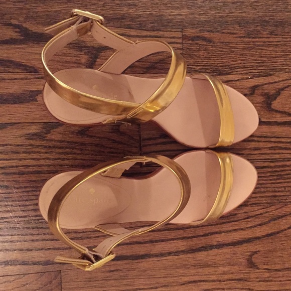 Kate Spade Gold Sandals size 9.5