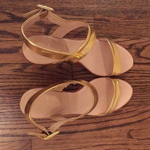 Kate Spade Gold Sandals size 9.5