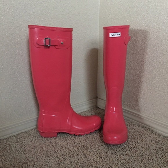 ‼️PINK HUNTER RAIN ☔️ BOOTS‼️