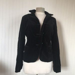 J Crew black velvet blazer