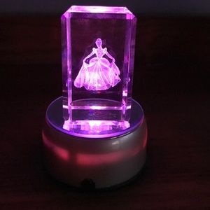 Glass changing light Princess