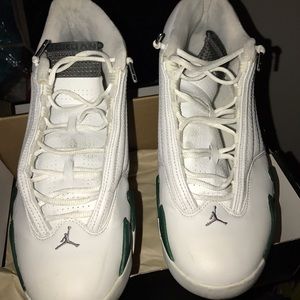 Jordan Retro 14 White Forest Green