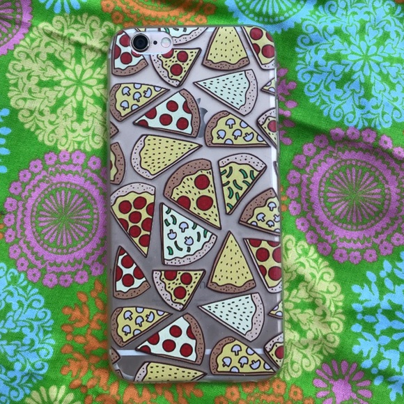 Clear pizza iPhone 6 phone case