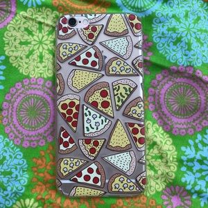 Clear pizza iPhone 6 phone case