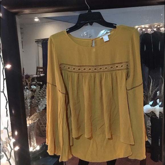 H&M mustard blouse! Coachella ready🌻🍂